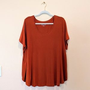 Ava & Viv Rust Orange Tee Shirt SIZE 2X
